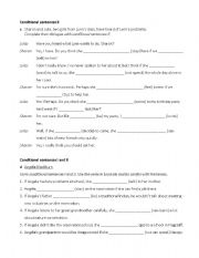 English Worksheet: If Clauses/ Conditional