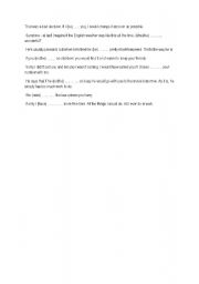 English Worksheet: all forms in one