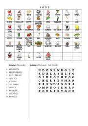 English Worksheet: FOOD