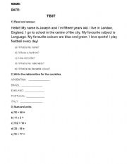 English worksheet: Present Simple