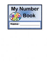 English Worksheet: My Number Book (6 pages small book)