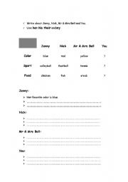 English worksheet:  possessive adejctives exercise