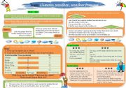 English Worksheet: Climate, weather, weather forecast