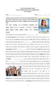 English Worksheet: Ella Enchanted