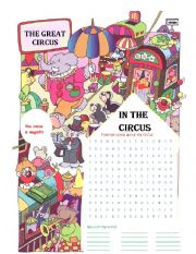 English Worksheet: the circus