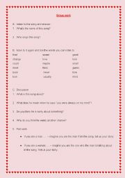 English Worksheet: Song: You were always on my mind (Pet Shop Boys)