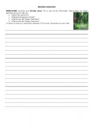 English worksheet: Writing exercise/uses of like