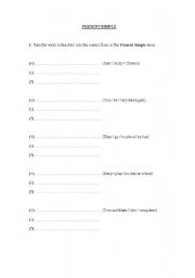 English Worksheet: focus on grammar( simple present, present progressive, simple past)