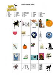 English worksheet: Halloween!