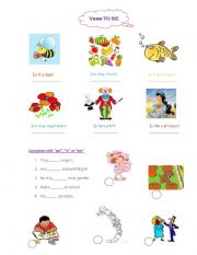 English Worksheet: verb to be