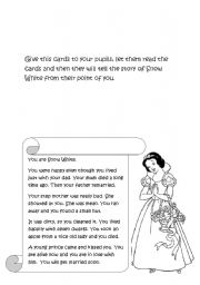 English Worksheet: Snow White as you dont know it