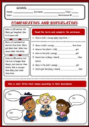 ADJECTIVES - COMPARATIVE & SUPERLATIVE