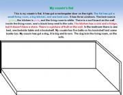 English Worksheet: Fill in the houses with the objects on the description