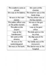 English worksheet: Past mimics