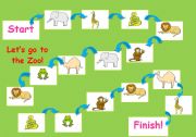 English Worksheet: Dear Zoo Boardgame