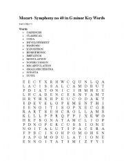 English Worksheet: GCSE - Vocabulary revision Word Search