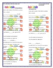 English Worksheet: Inside Outside (PREPOSITIONS OF PLACE)