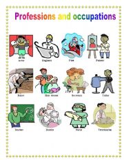 English Worksheet: Professions and occupations