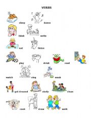 English Worksheet: Verbs
