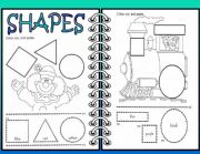 English Worksheet: SHAPES AND COLOURS