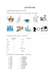 English worksheet: irregular verbs