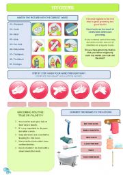 English Worksheet: Hygiene