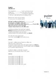 English Worksheet: Song Activity