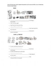 English Worksheet: Questions with Do and Does Simple Present