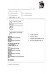 English Worksheet: Hello- Goodbye The Beatles