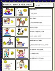 English Worksheet: LIKE AND DISLIKE