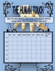 English Worksheet: The Human Touch #3