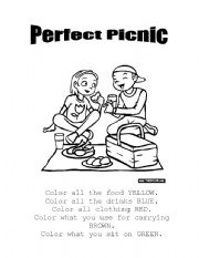 English worksheet: Perfect Picnic