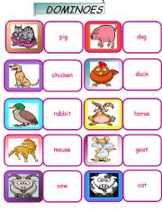 farm animals dominoes