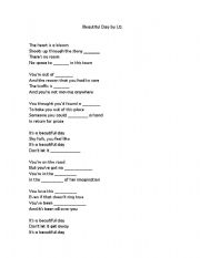 English Worksheet: Parts of speech