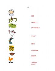 English Worksheet: test your vocabulary