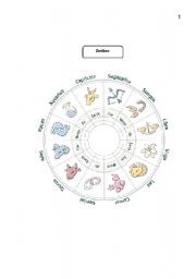 English Worksheet: reading  horoscopes