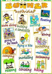 Summer activities - POSTER