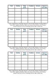 English Worksheet: Spread the Words
