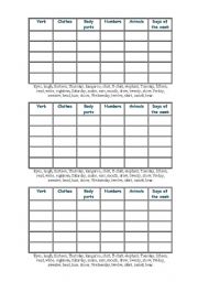 English Worksheet: Spread the Words