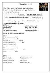 English Worksheet: Song- Its my life (Bon Jovi)