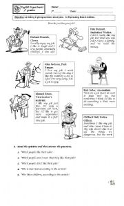 English Worksheet: How do like your job?