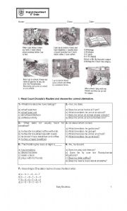 English Worksheet: Daily Routines