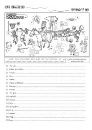 English Worksheet: Present Continuous