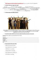 English Worksheet: The League of extraordinary gentlemen