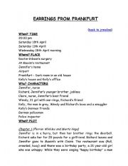 English Worksheet: Earrings from Frankfurt