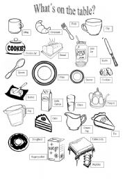 English Worksheet: English tea vocabulary