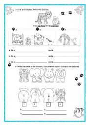 English Worksheet: Wild Animals ( Part 2)