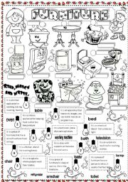 English Worksheet: furniture