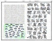 English Worksheet: PRESENT PROGRESSIVE WORDSEARCH PART ONE