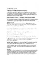 English Worksheet: Moving Students Forward